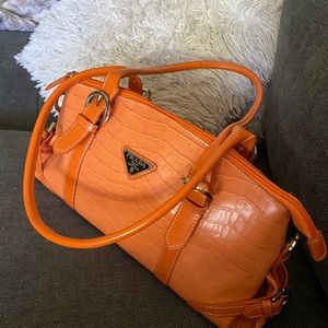 Faux Prada crocodile  - burnt orange so cute! 🤘hook ‘em